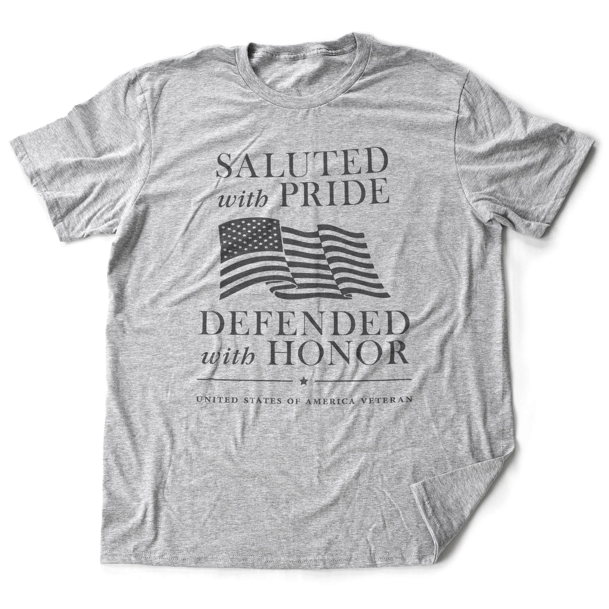 Veteran's Premium T-Shirt — Defending the Flag with HONOR