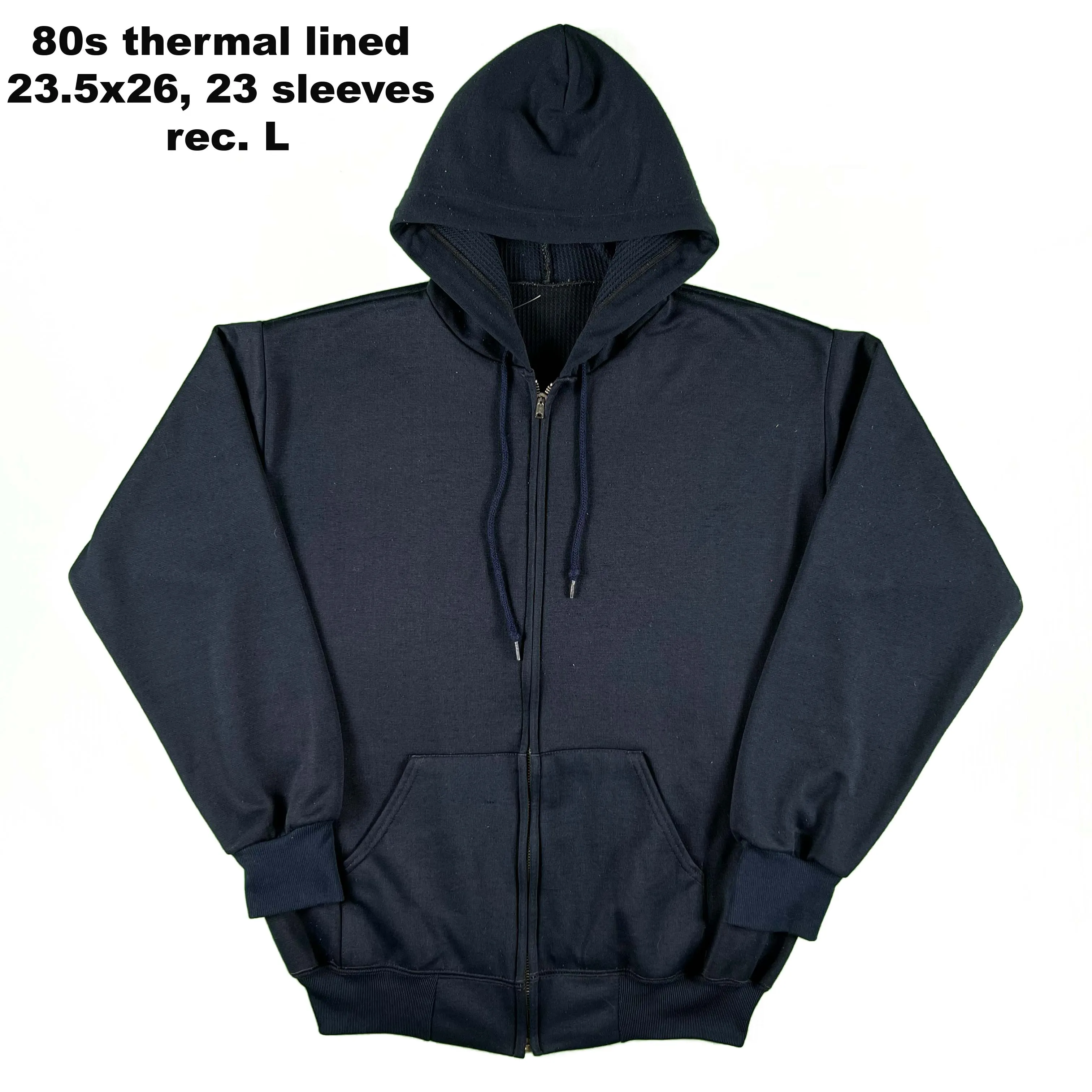 Vintage Blank Blue Zip Up Hoodie- SELECT SWEAT