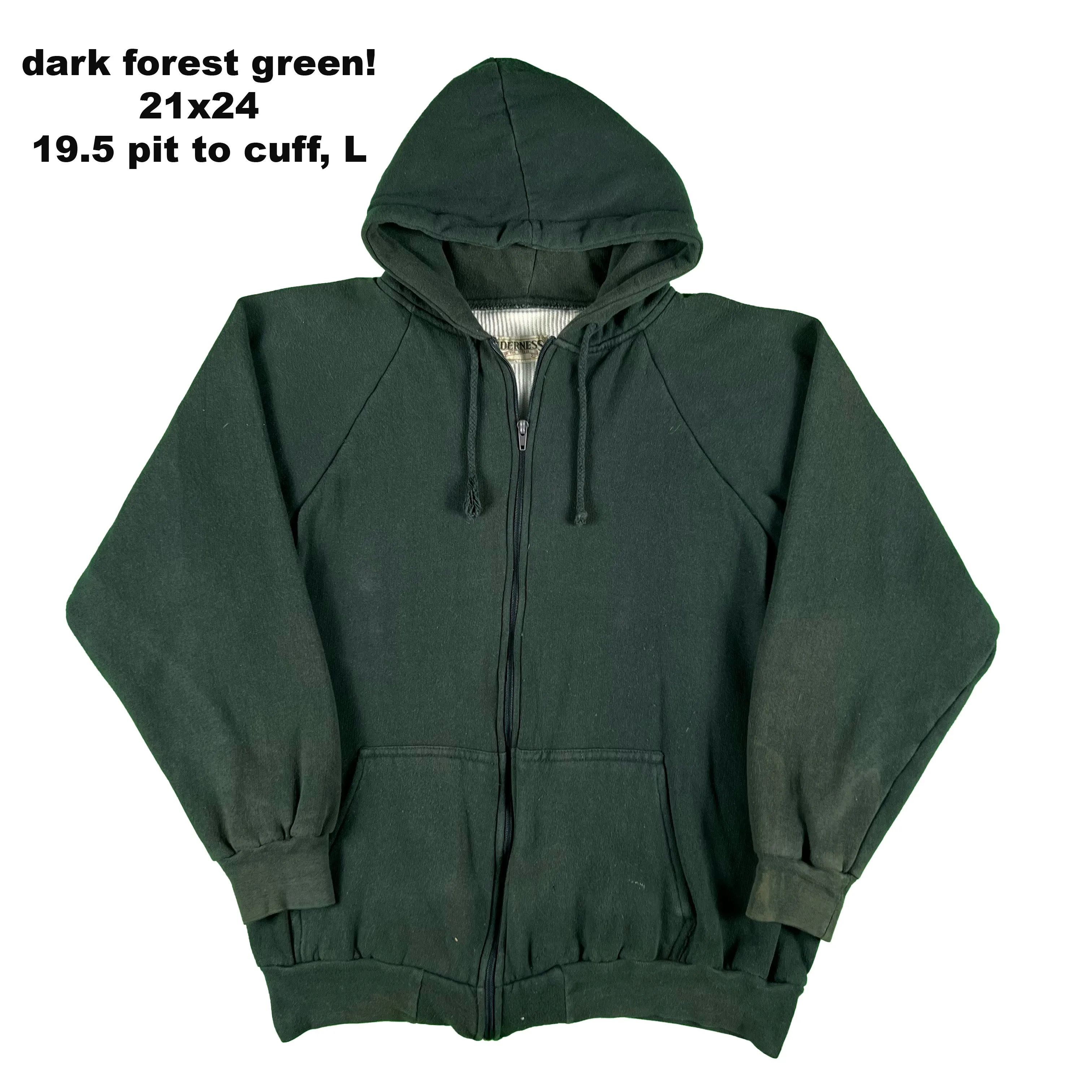 Vintage Blank Waffle Lined Zip Up Hoodies- SELECT SWEAT