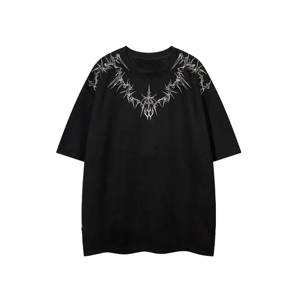Vintage embroidered suede TEE-D446 | Inspanda
