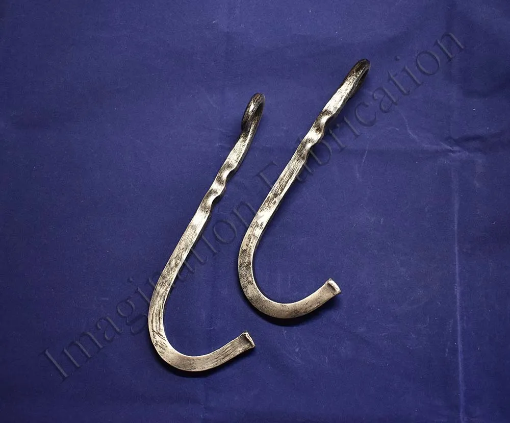 Vintage Scroll Wall Hooks, Large (Pair)