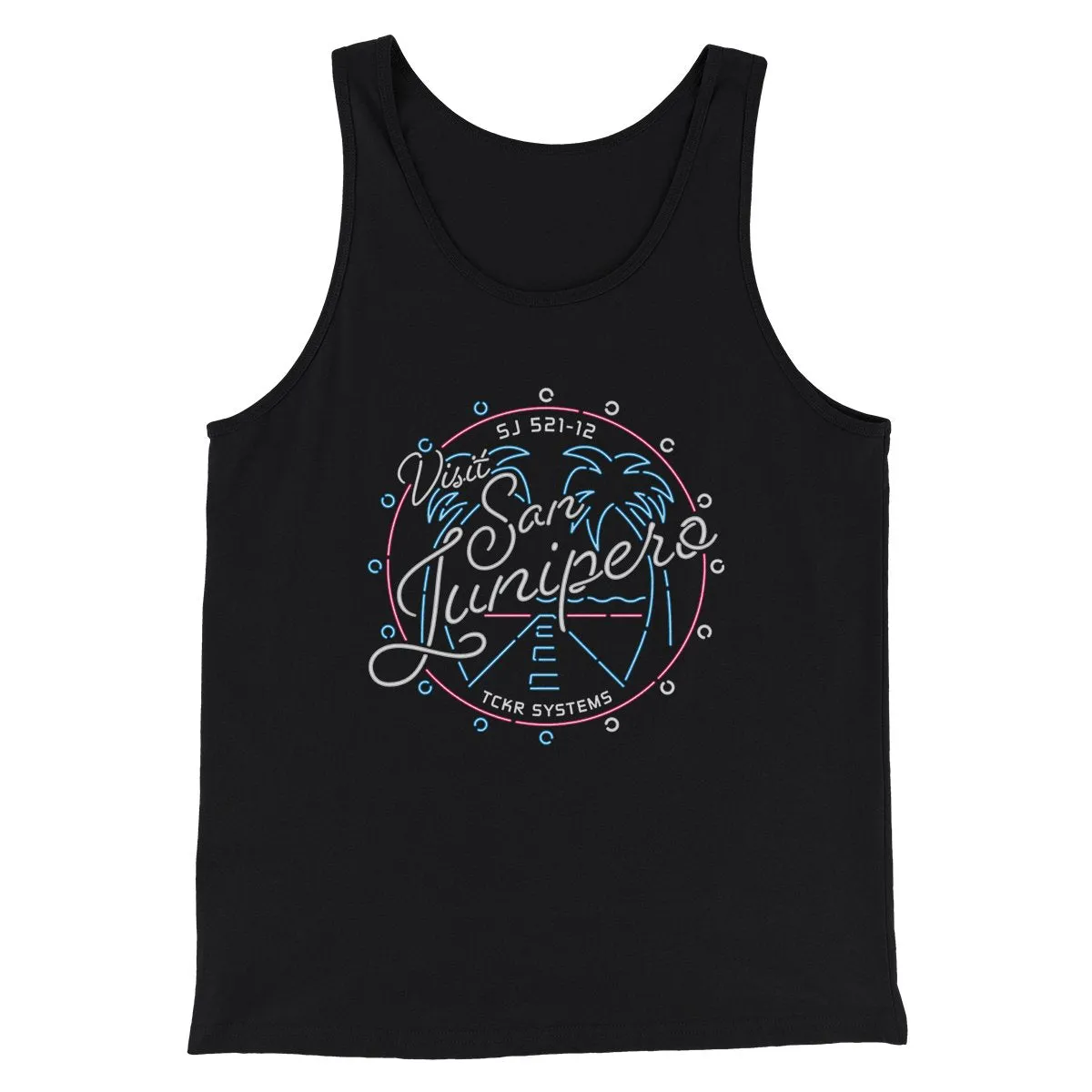 Visit San Junipero Funny Movie Men/Unisex Tank Top
