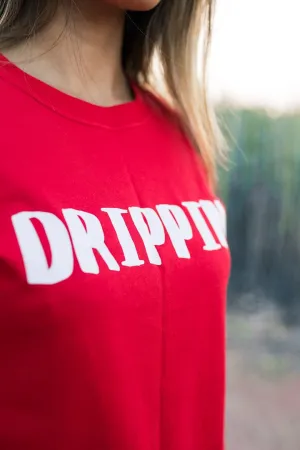 White Drippin V2 | Red Tee