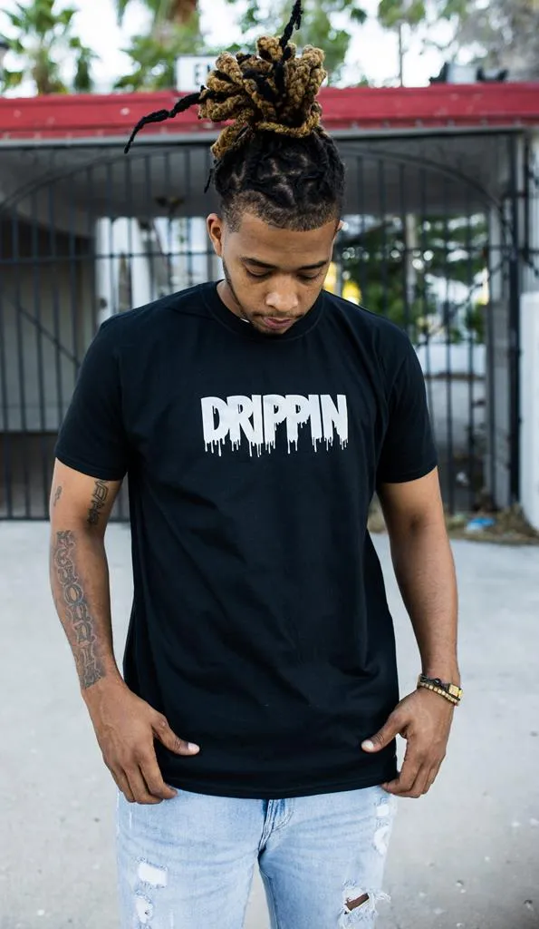 White Drippin (V3) | Black Tee