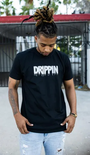 White Drippin (V3) | Black Tee