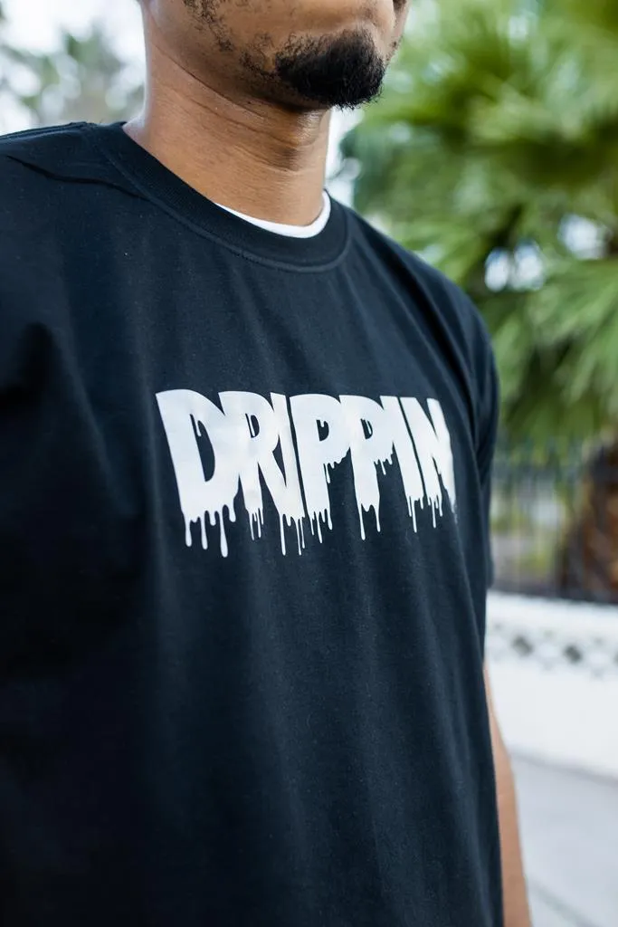 White Drippin (V3) | Black Tee