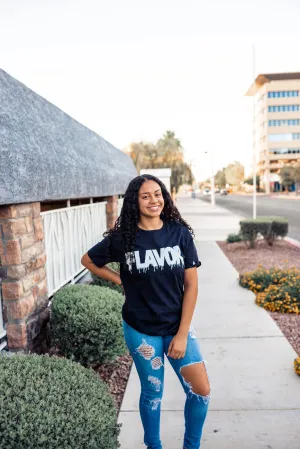 White Flavor | Black Tee