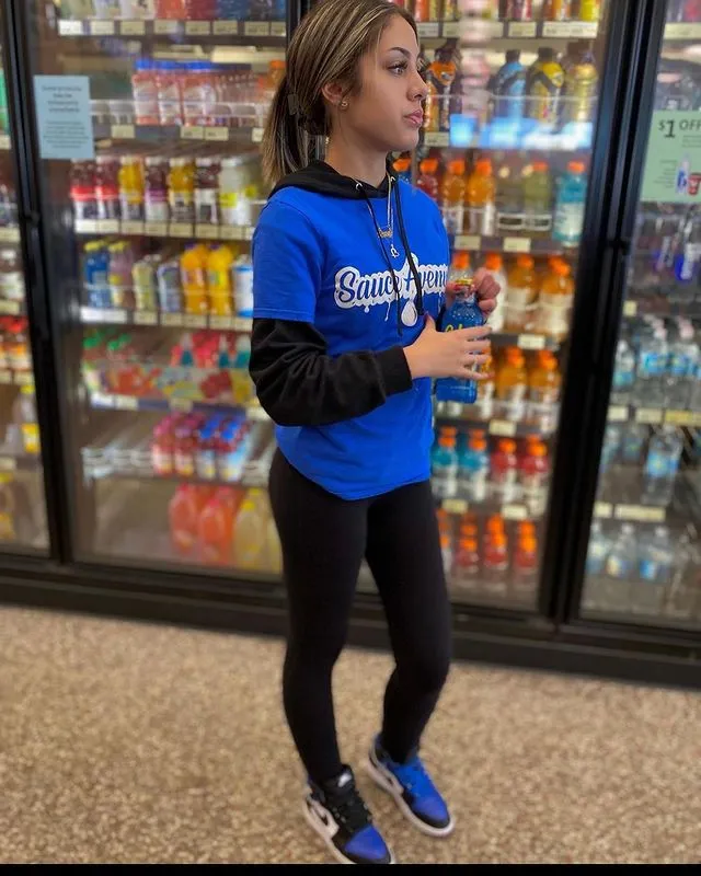 White SA Drip | Blue Tee