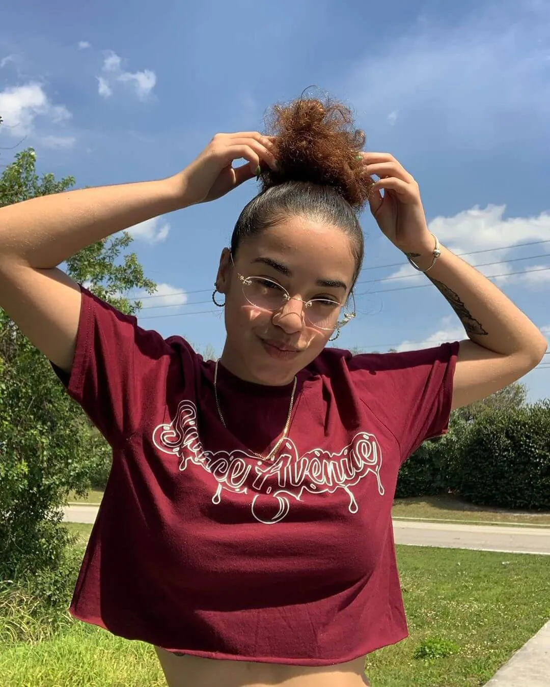 White SA Drip Outline | Maroon Tee