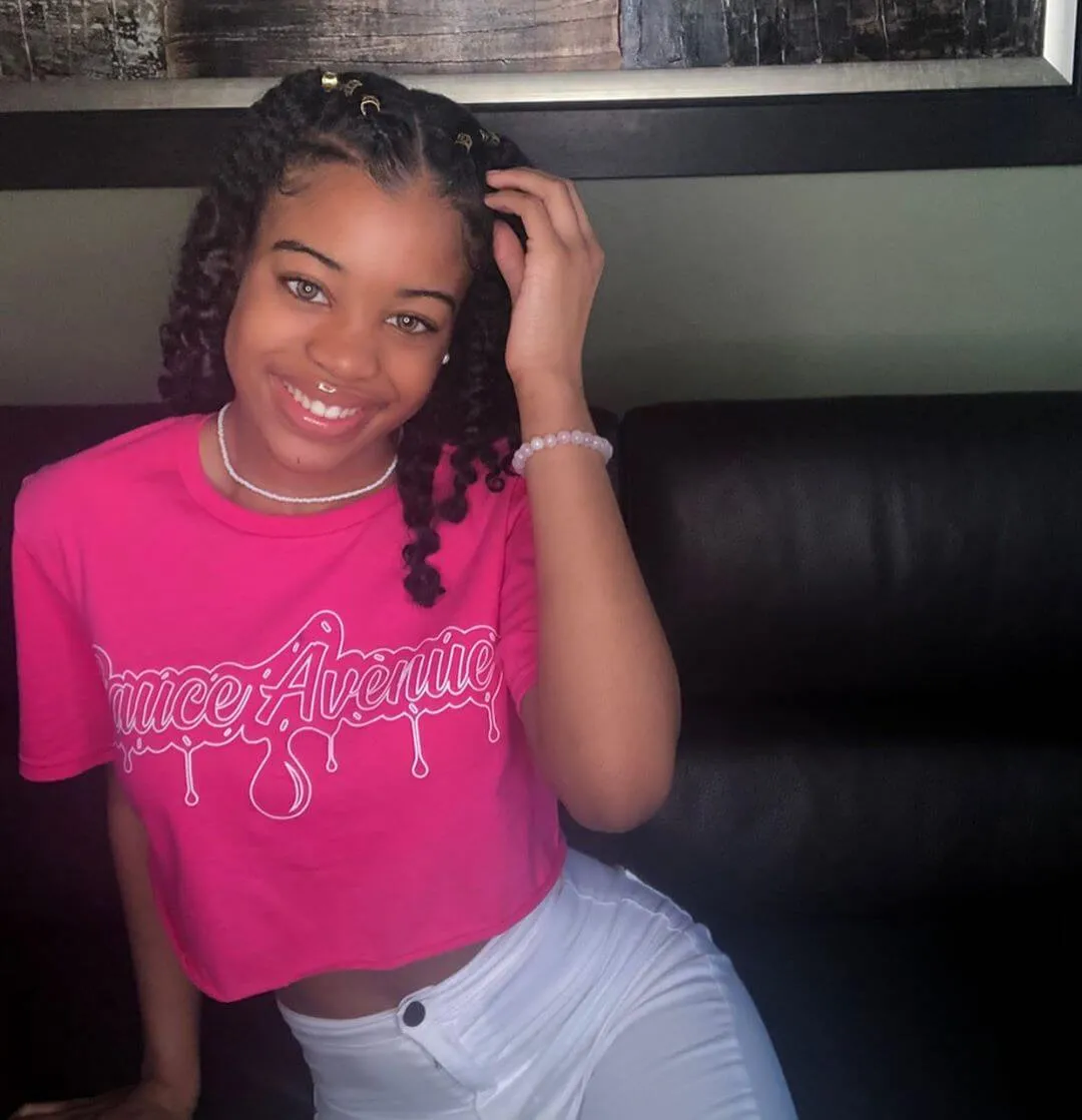 White SA Drip Outline | Pink Tee