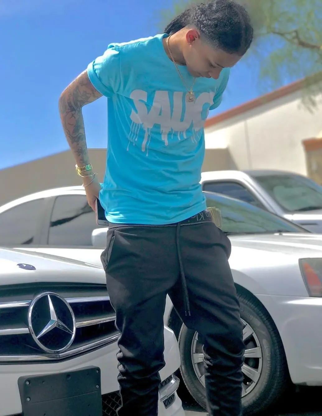 White Sauce | Caribbean Blue Tee