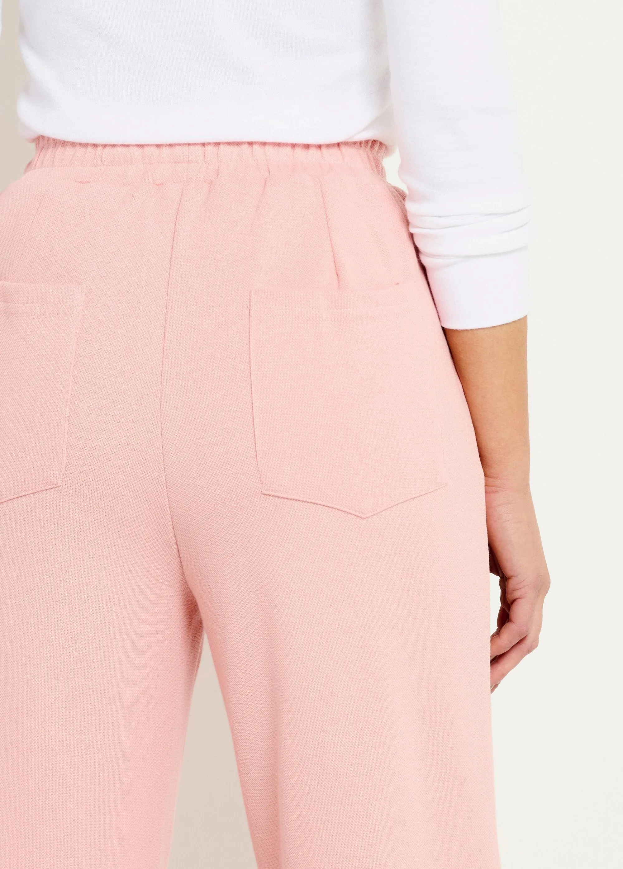 Wide comfort polo knit pants