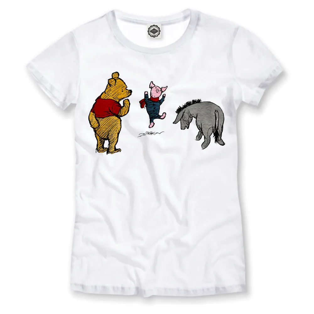 Winnie-The-Pooh, Piglet & Eeyore Women's Tee