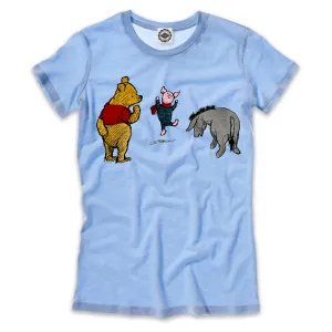 Winnie-The-Pooh, Piglet & Eeyore Women's Tee