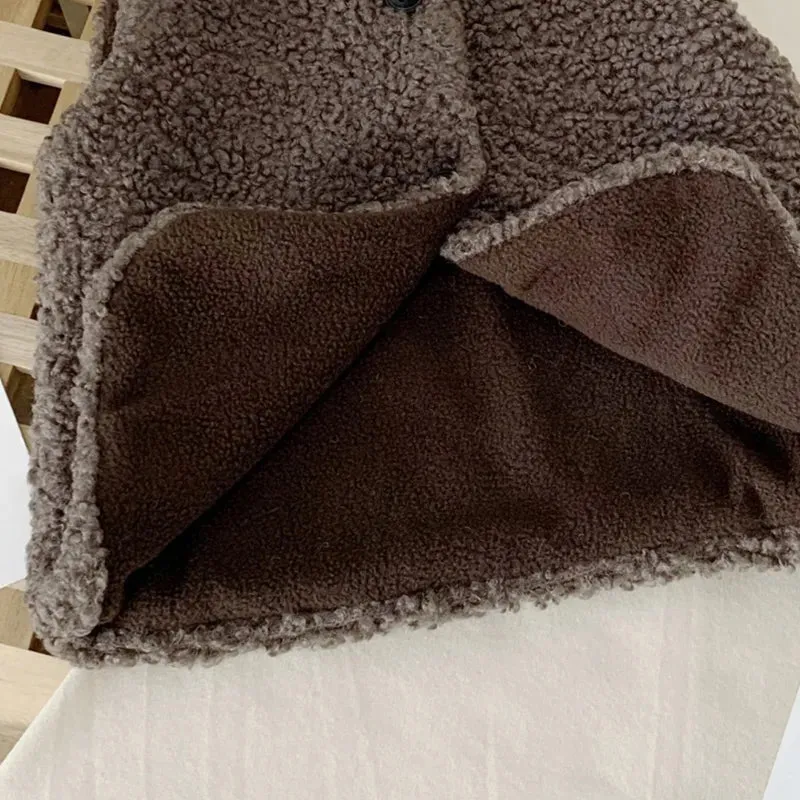 Winter Baby Lamb Wool Velvet Vest