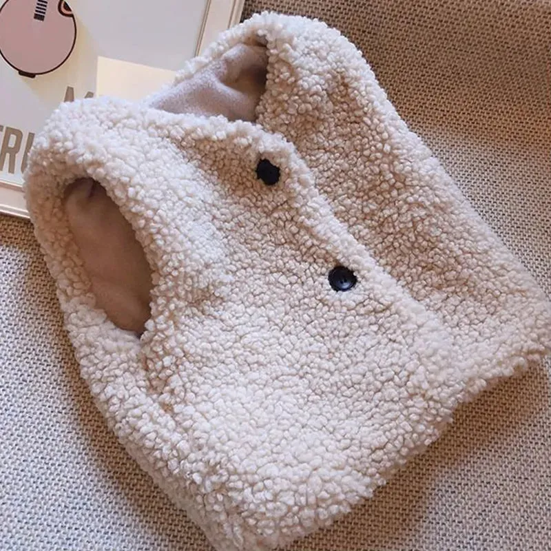 Winter Baby Lamb Wool Velvet Vest