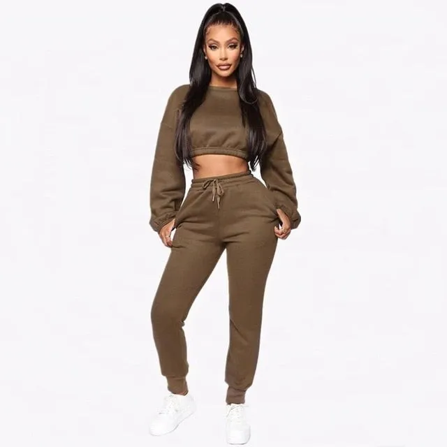 Winter fleece Tracksuit Set