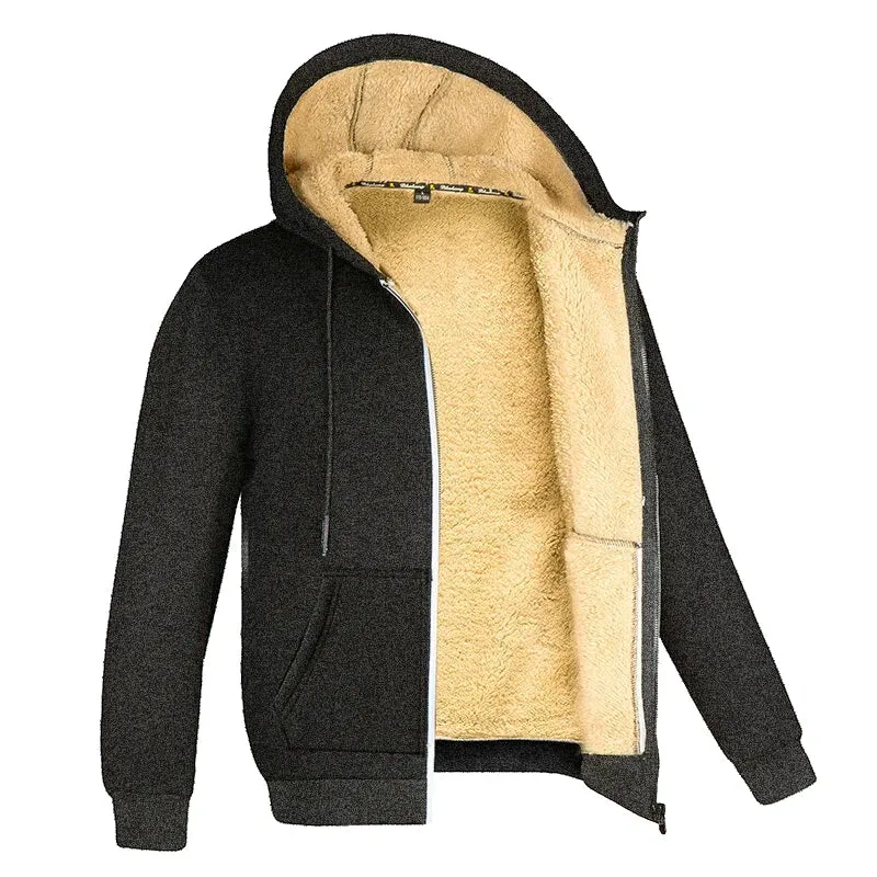 Winter Lambswool Hooded Jacket - Thicken Warm Coats for Men and Women