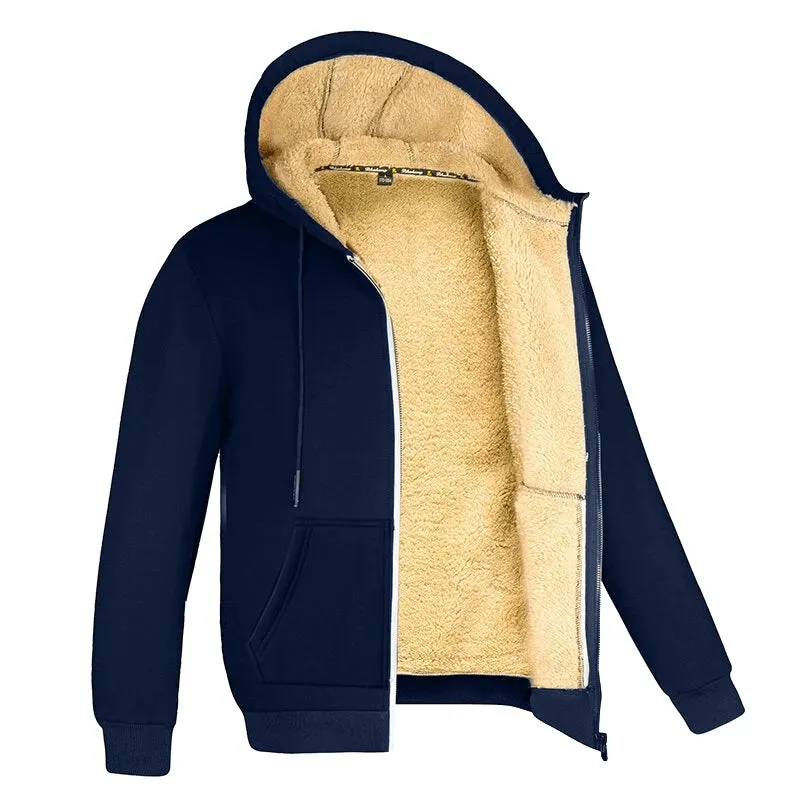Winter Lambswool Hooded Jacket - Thicken Warm Coats for Men and Women