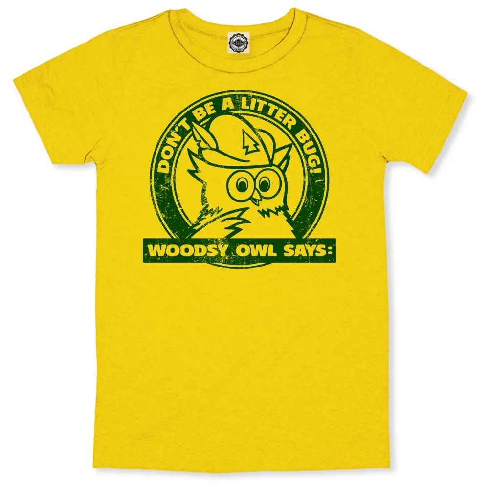 Woodsy Owl "Don't Be A Litterbug" Men's Tee