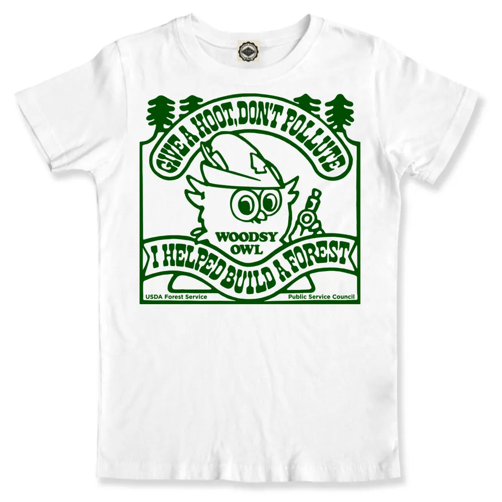Woodsy Owl "I Helped Build A Forest" Toddler Tee