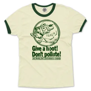 Woodsy Owl "Join Woodsy's Campaign" Men's Ringer Tee