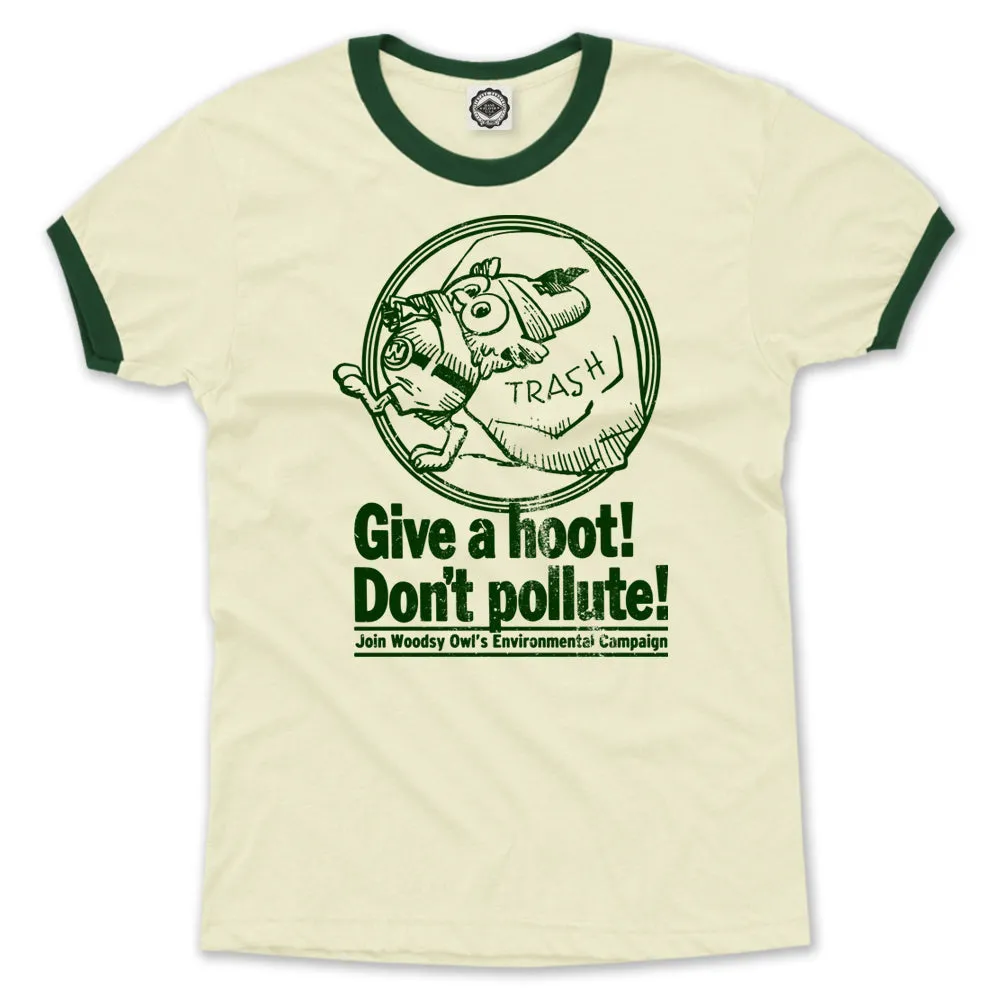 Woodsy Owl "Join Woodsy's Campaign" Men's Ringer Tee