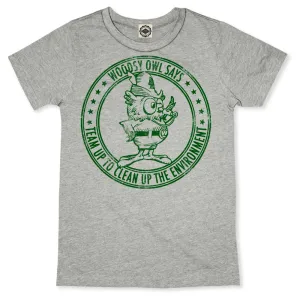 Woodsy Owl "Team Up To Clean Up" Toddler Tee