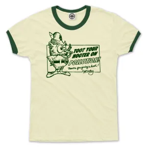 Woodsy Owl "Toot Your Hooter" Men's Ringer Tee