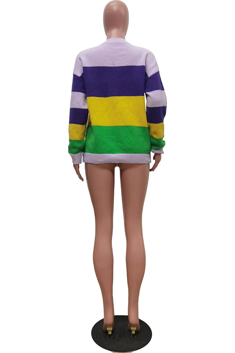 WT3007 Sequins Knitted Shirt Outerwear