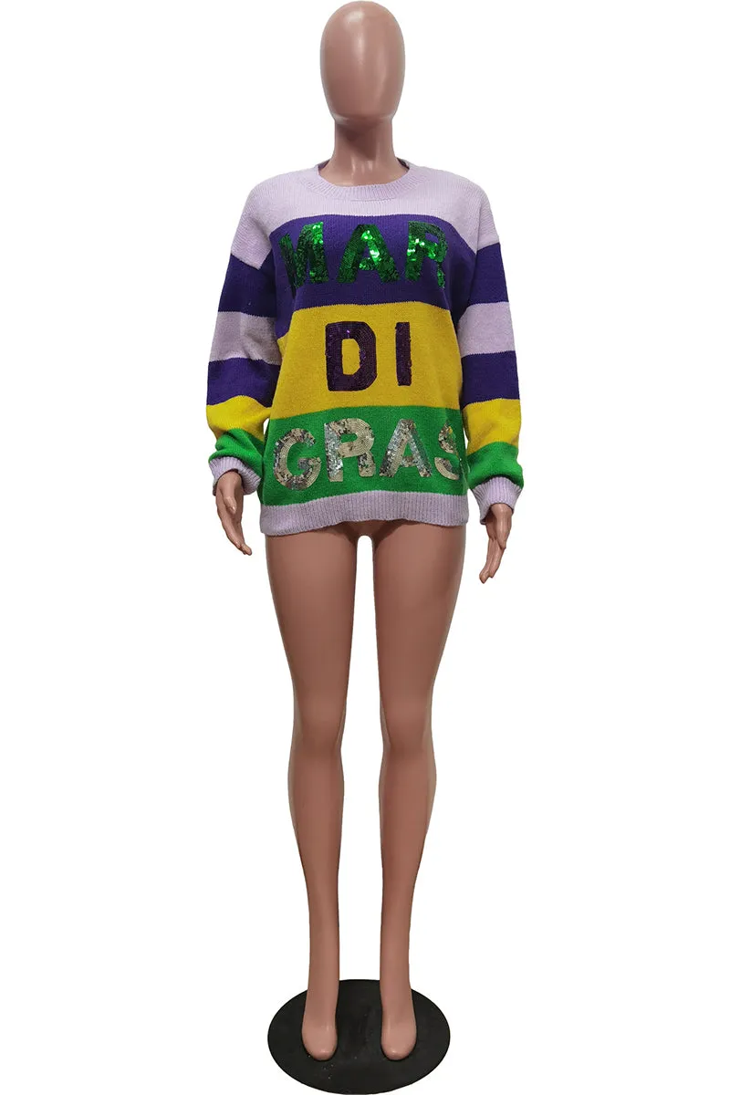 WT3007 Sequins Knitted Shirt Outerwear