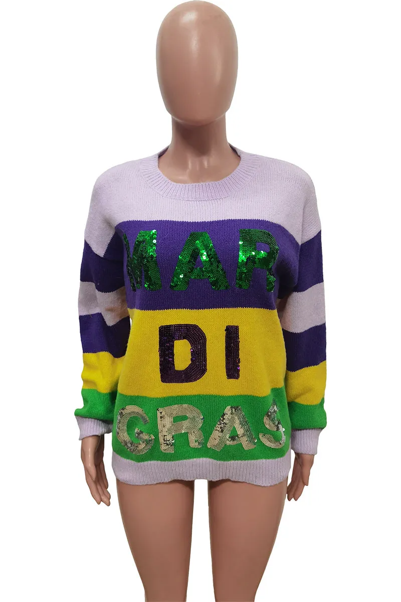WT3007 Sequins Knitted Shirt Outerwear