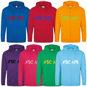 X5CAPE Custom Zip Up Hoodie - Bright Colours