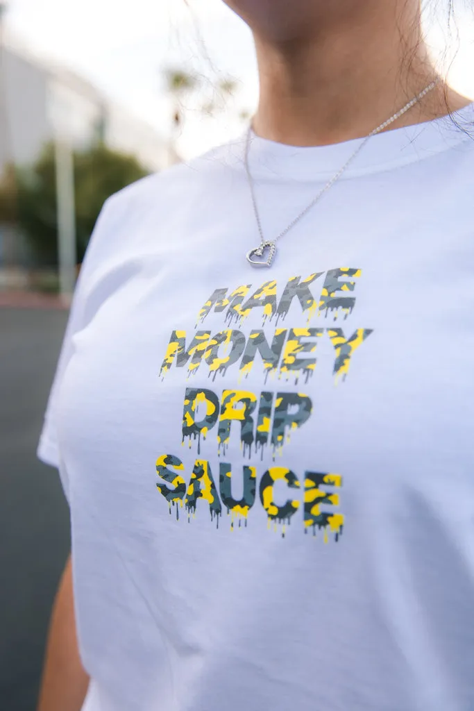 Yellow Camo MMDS | White Tee