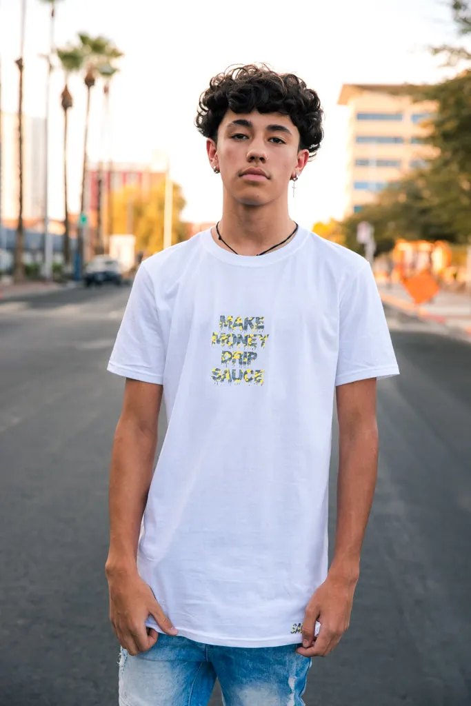 Yellow Camo MMDS | White Tee