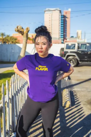 Yellow Drippin Flavor | Purple Tee