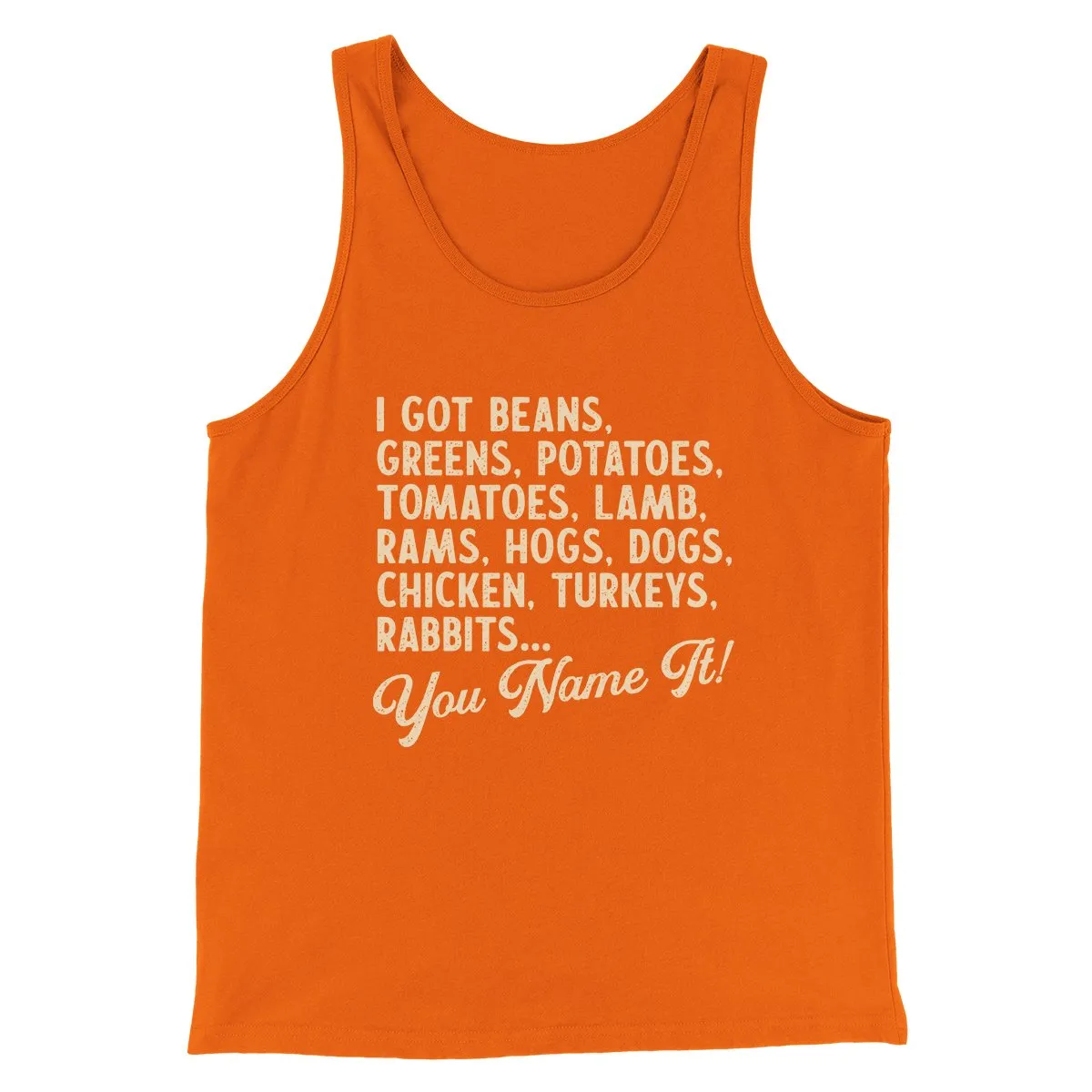 You Name It Funny Thanksgiving Men/Unisex Tank Top