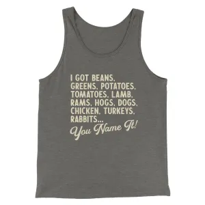 You Name It Funny Thanksgiving Men/Unisex Tank Top