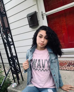 Zebra Wavy | Light Pink Tee